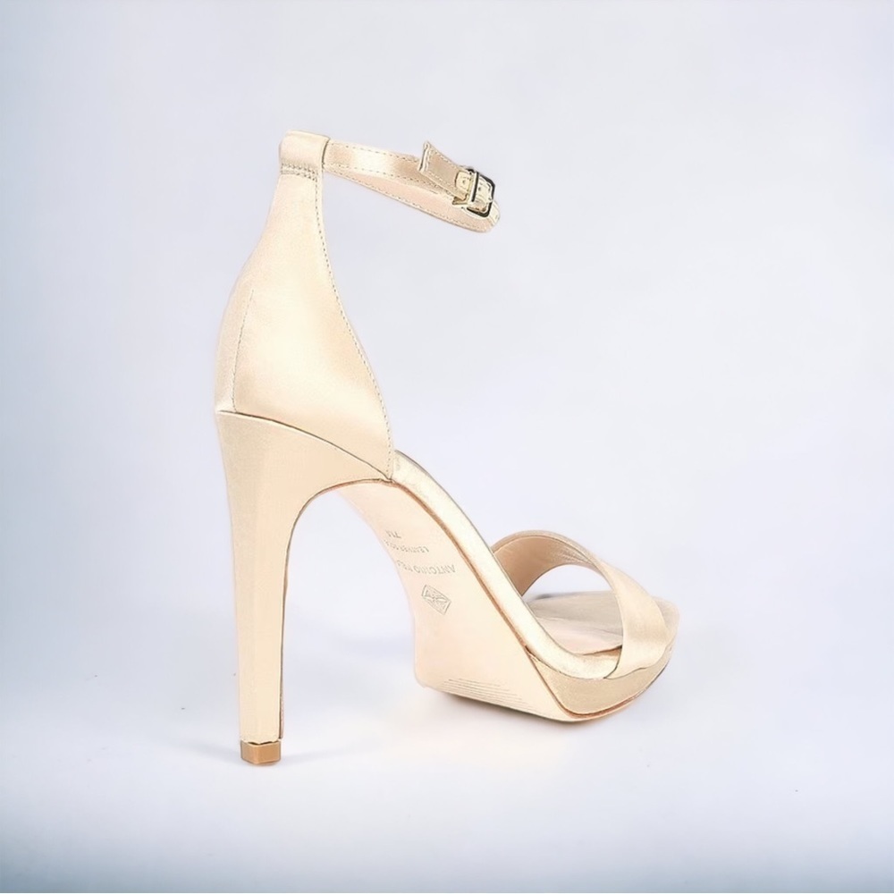 ANTONIO MELANI Champagne Ankle Strap Heels - Picture 9 of 11